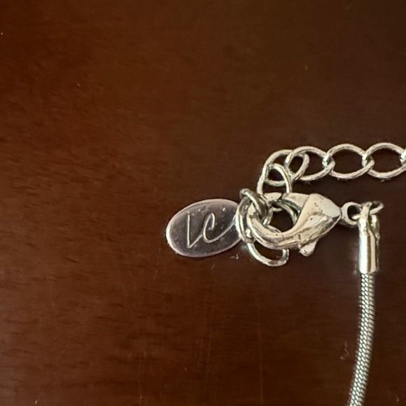 LC Lauren Conrad Silver Necklace with Square Charms - Picture 2 of 2